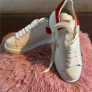 Alexander McQueen leather lace up sneakers